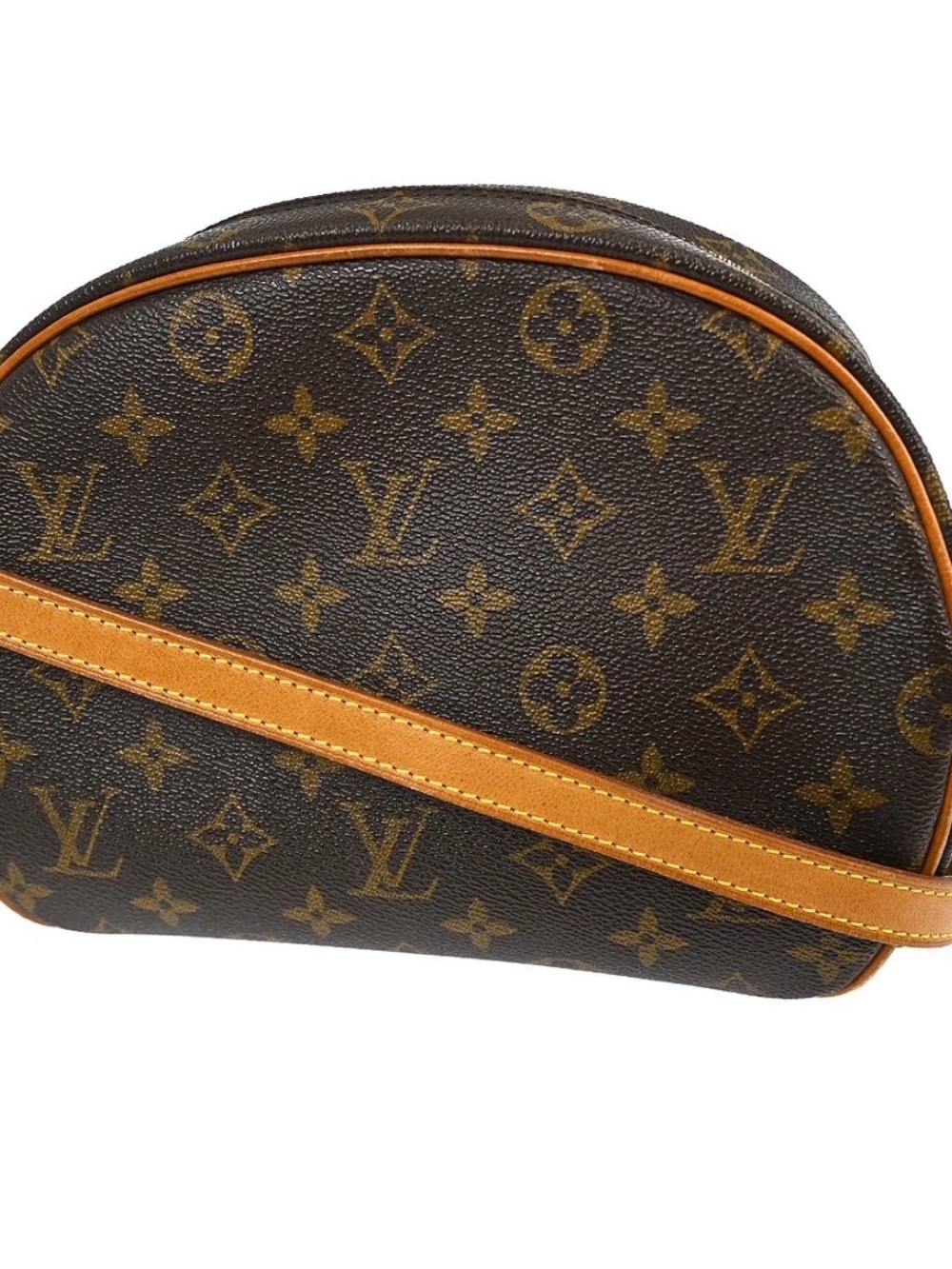 Louis Vuitton Blois Monogram Canvas Dome crossbody Bag with Vachetta Trim - Picture 2 of 15